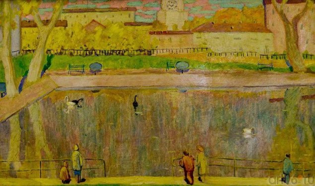 07 А.Аникеенок. Черное озеро. Казань. 1962